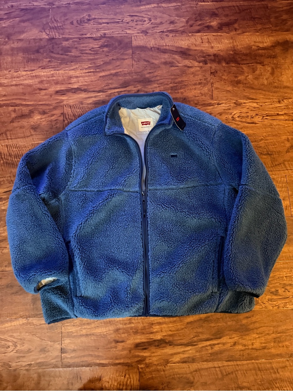 NEW LEVIS SUMMIT SHERPA JACKET Sz 2XL BLUE MENS